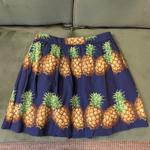 J.Crew Ratti Pineapple skirt. Size 6. - Picture 2 of 7
